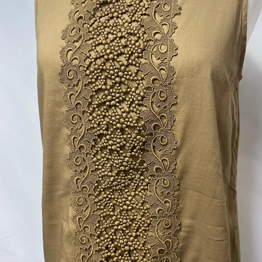 Reg $150 J. Crew Decorative embroidery cotton shift dress size M